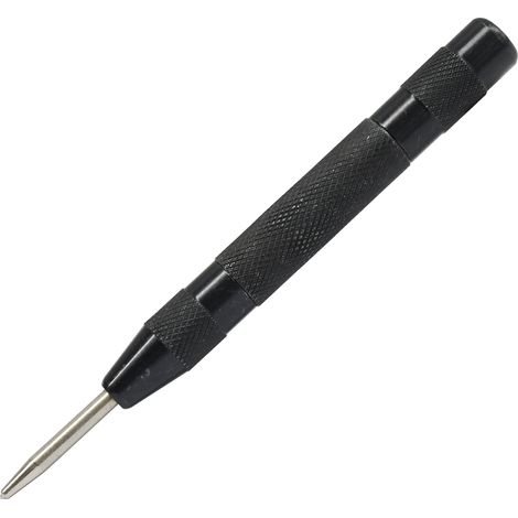 Dapetz ® Automatic Center Punch, Spring Loaded Center Hole Punch Hand Tool with Adjustable Tension Center Punch Tool for Metal, Glass, Wood, Car Window, and More Materials (1/5)