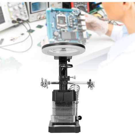 Instrument électromécanique de précision de bureau pour la réparation et le test de puces, loupe, pince auxiliaire, alimentation externe USB TE-803 (1/5)