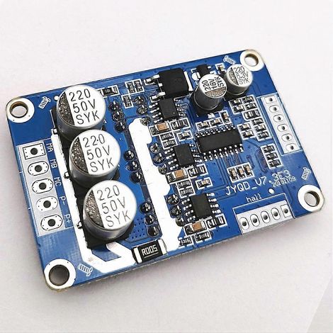 Carte de commande pour moteur sans balais BLDC à effet Hall JYQDV7.3E3 (12-36 V CC, 15 A, 500 W) - Kit DIY (1/5)