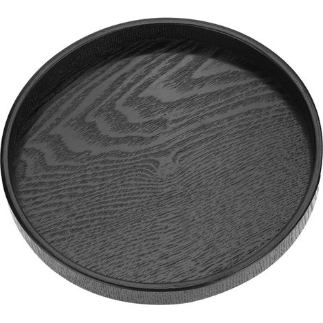 Rundes Serviertablett aus Massivholz für Tee, Kaffee, Snacks und Speisen – Servierschale 24 cm, 1 Stück, ideal für Restaurants (1/5)