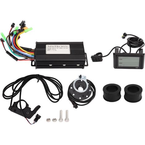 Kit contrôleur moteur pour vélo électrique 24V 36V 48V, avec accélérateur pouce, capteur de pédalage PAS et écran LCD, 3 modes, ensemble complet. (1/5)