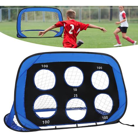 Randaco But de Football portable Pop-Up 4-en-1 Cage de Football avec Sac Mini Cage de football pour Enfan 120x80x80 cm 2pcs
