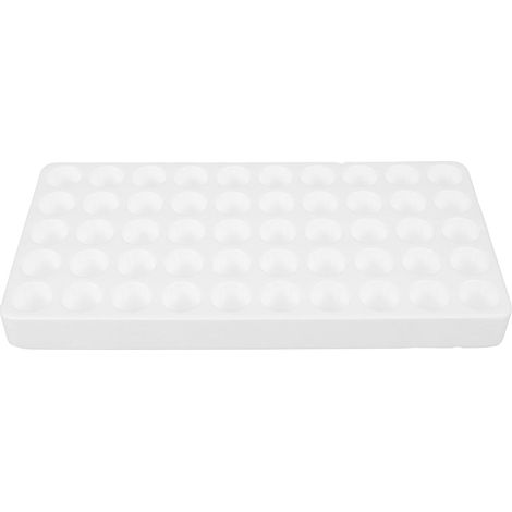 Organisateur de 20 Ml de Rangement pour Tubes à Essai en Blanc 50 Trous, Support Léger et Sécurisé pour Tubes de pour Laboratoire (1/5)