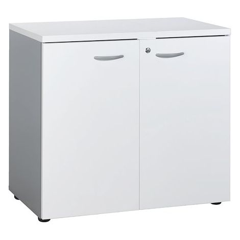 Armoire basse blanche - Practica - Maxiburo