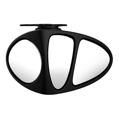 Miroir d'Angle Mort 3 en 1 Voiture - Rotation 360° Réglable - Grand Angle Universel - Rétroviseur Auxiliaire Voiture, SUV, Camping-car - Côté Droit