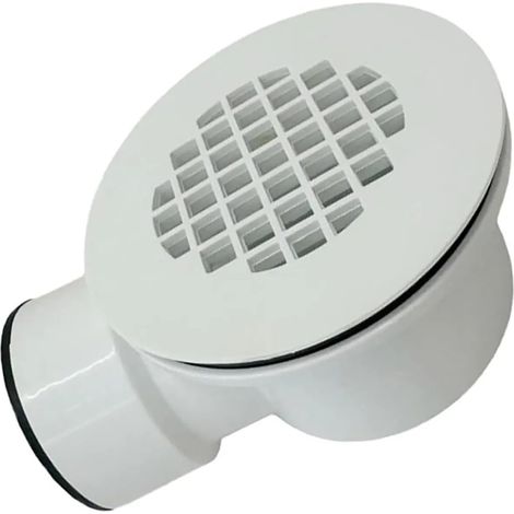 Bases de douche avec fuite 4,5 pouces de plastique blanc filtre de cheveux (1/5)