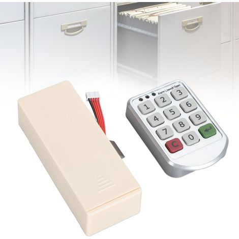 Cerraduras electrónicas digitales para armarios con teclado de seguridad y cifrado. (1/5)
