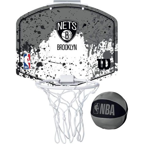 Ensemble de mini-cercueils Wilson Team Mini Hoop NBA Nets