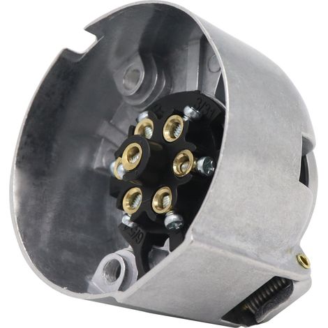 Lot de 3 connecteurs 7 broches pour remorque – Kit complet de faisceau pour éclairage de caravane – Raccordement standard européen entre tracteur et remorque (1/5)