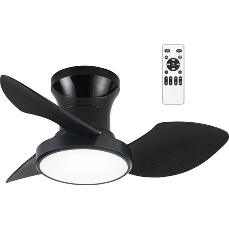 Ventilador de techo LED Milfero Negro CCT Dim (20W) (1/5)