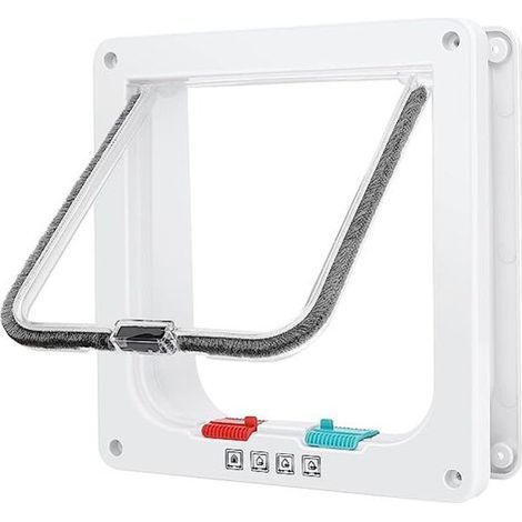 20 x 19 cm White, Manual Cat Flaps & Doors Smart Cat Flap Cat Door