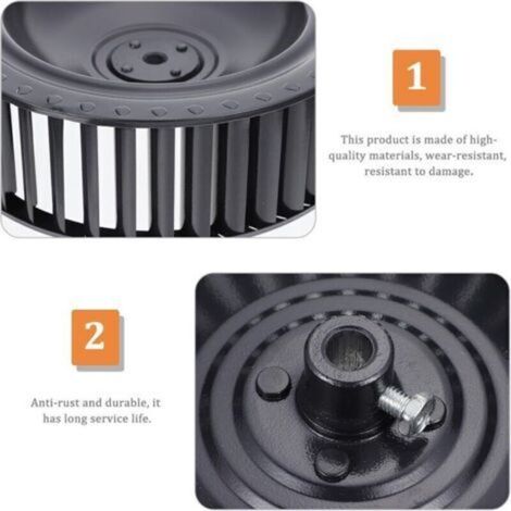 Moteur d'extraction hélicoïdal en métal de 70 mm pour la ventilation de cuisine (vis de fixation incluses)