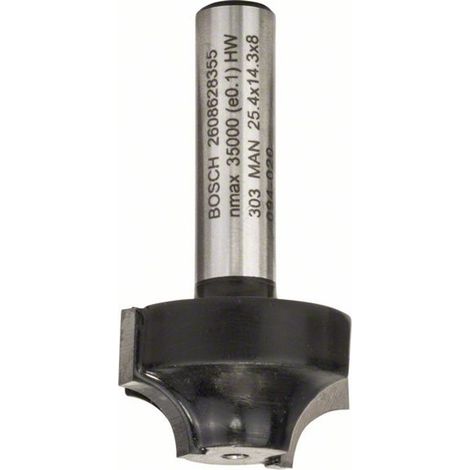 Bosch PROFILfräser E, 8 mm, R1 6,3 mm, D 25,4 mm, L 14 mm, G 46 mm
