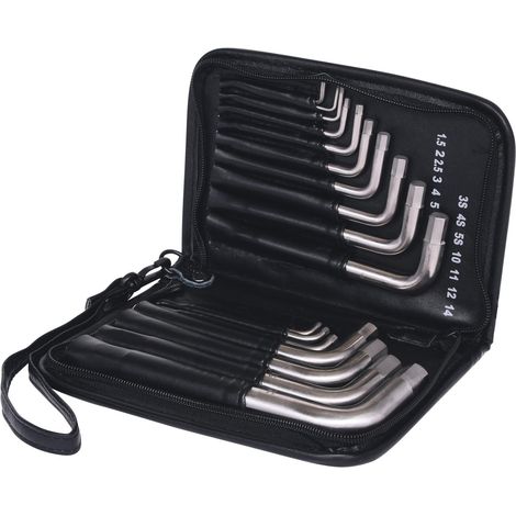 KS TOOLS TITANplus Llave angular de hexágono interior 17 piezas - 965.2004 (1/3)