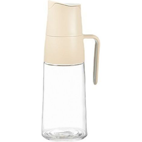 CSPARKV 1 PCS Distributeur D'huile D'olive 600 ml Couvercle Automatique Distributeur Bouteille Huile, bouteille d'huile d'olive en verre avec bouchon à gravité (1/4)