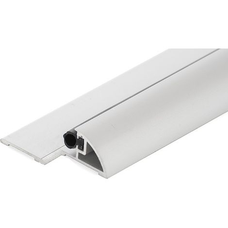 Perfil de puerta - KLOSE besser - Finamente Anodizado Plateado - Mini 50 - Longitud de 93 cm.