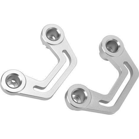 Support de Montage pour Phare de Pilier A, Paire, Remplacement pour Jeep Wrangler JL JLU 2018-2022, Argenté (1/5)