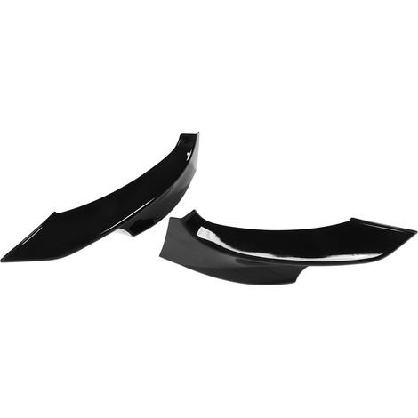 2 schwarze Frontspoilerlippen, kompatibel mit BMW 3er E92 E93 M Sport 2010-2013 mit ABS-Kit (1/5)
