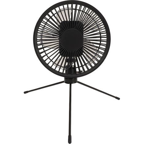 Camping fan with adjustable tripod (17 cm), 6000 mAh battery, 3 speeds, USB-C charging (1/5)