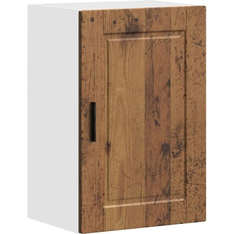 Mueble de pared de cocina Porto vintage con función de almacenamiento 40 x 31 x 60 cm fabricado en madera de ingeniería con acabado envejecido 020050340 (1/5)