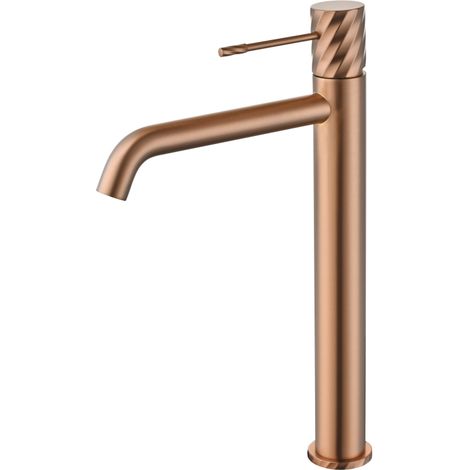 Monomando lavabo alto Bless oro rosa cepillado [ IMEX® ]