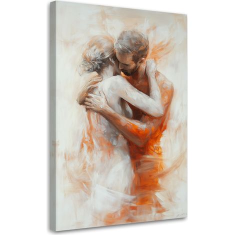 Tableau déco Couple nu Amants Beige 40x60 (1/5)