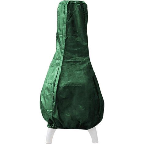 Funda para chimenea/calentador de patio, impermeable para exteriores, 122 x 21 x 61 cm - Verde (1/5)