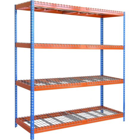 Simonrack Étagère de rangement Ecoforte bleu et orange 2000x1800 mm