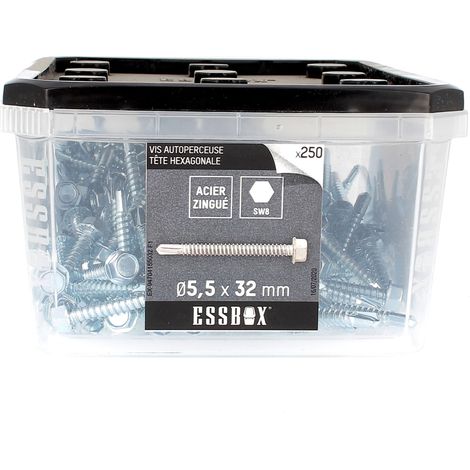 ESSBOX de 250 Autoperceuses TH 5.5X32 Zingué (1/2)