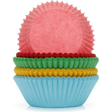 Papier-Cupcake-Förmchen 50 x 25 cm, farbig, 200 Stück