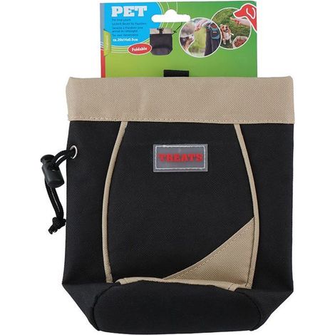 Pochette à friandises pliable pour animaux de compagnie (marron)