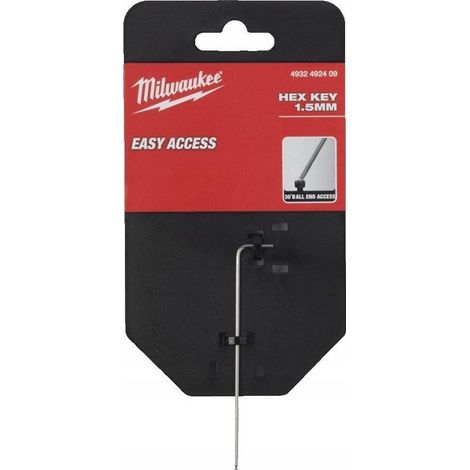 Chiave Allen Milwaukee Lunga Metallica 1 5 mm 90 mm