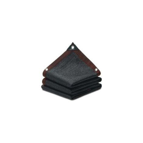 Malla de sombreo, tejido de sombra del 90% para pérgolas, malla de sombreo para exteriores, malla de protección solar, tejido de sombra para pérgolas, terrazas, invernaderos, gallineros, plantas - Neg (1/4)