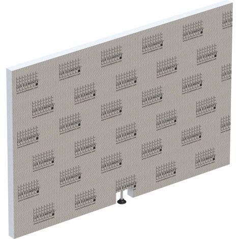 Habillage retour de baignoire prêt à carreler, dimensions 90 x 60 x 3 cm, TOP-TRS 900 S LTOPE1055, gris (1/5)