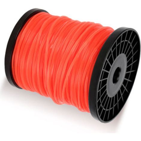 Fil de coupe Universal pour débroussailleuse, 100M, fil nylon (Carré-2,4mm) (1/5)