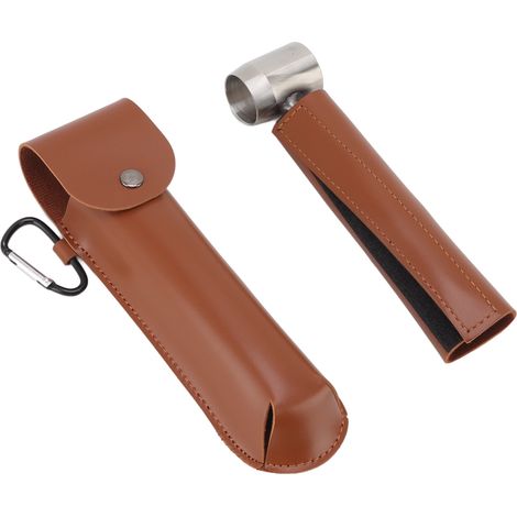 Clé à tarière manuelle pour le travail du bois, outil de perçage multifonctionnel, étui en cuir PU marron (1/5)