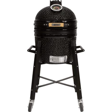 Kamado barbecue céramique 15'' – Surface de cuisson 33,5 cm – Thermomètre XL intégré – Pour grillades et fumage (1/5)