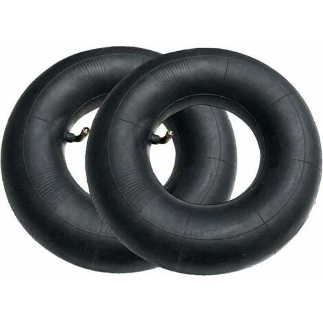 2pcs Pneu de Chambre à Air SéRies 4.10/3.50-4 Pouces pour Diable, Chariot, Chariot Manuel, Chariot de Jardin, Tondeuse à Gazon, Tube de Remplacement 4.10-4-INHHUB