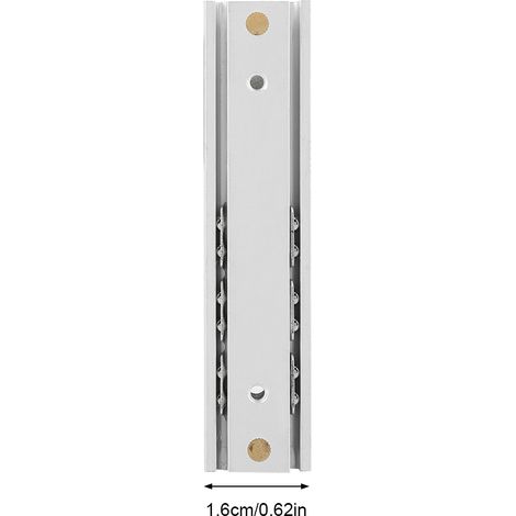 Rail de glissement pour cabinet et drawer - Alliage aluminium mini durable lisse (70mm) - Lot 2 pièces (1/5)