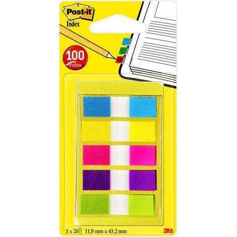Post-It 6835CB lengüeta de índice Separador en blanco con pestaña Multicolor