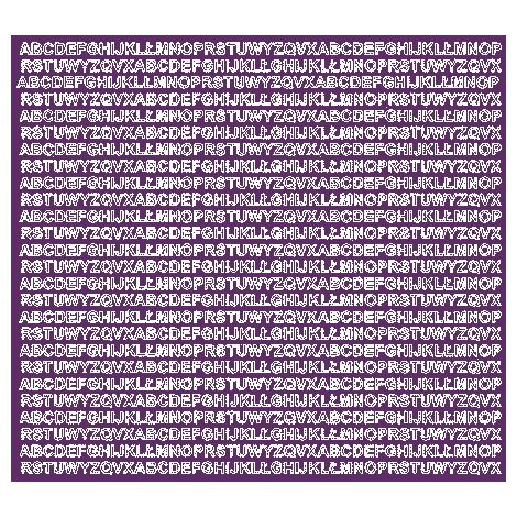 Lettere adesive autoadesive, lettere lucide viola da 5 mm (1/2)