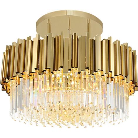 Ceiling Lamp Chandelier TOOLIGHT APP1100-4Cp Cristal Gold 4-light points E14 40x40x13,5Cm