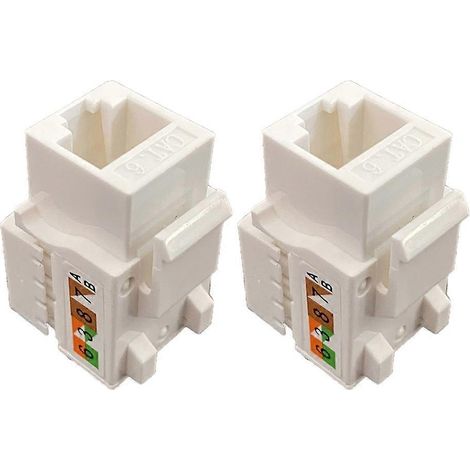 Cat6 RJ45 Keystone-Buchsenmodul-Anschluss Ethernet für Wand-Patchpanel (1/5)