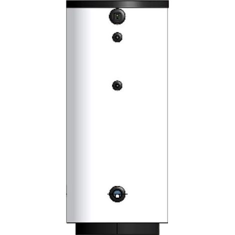 BOLLITORE VETRIFICATO CON SCAMBIATORE FISSO MOD. BSV lt 290 / D. 650 - H. 1395 mm