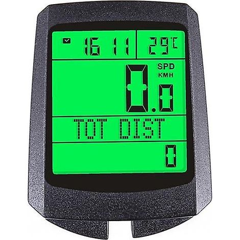 Compatible avec les compteurs de vitesse GPS pour vélos, doté d'un odomètre lumineux, d'un écran LCD, d'un compteur de vitesse numérique sans fil et d'un compteur de vitesse pour cyclisme. (1/4)