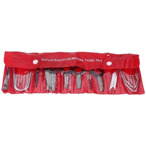 Kit Outils Démontage Voiture - Non spécifié - 20Pcs - Métal - Universel - Rouge (1/4)