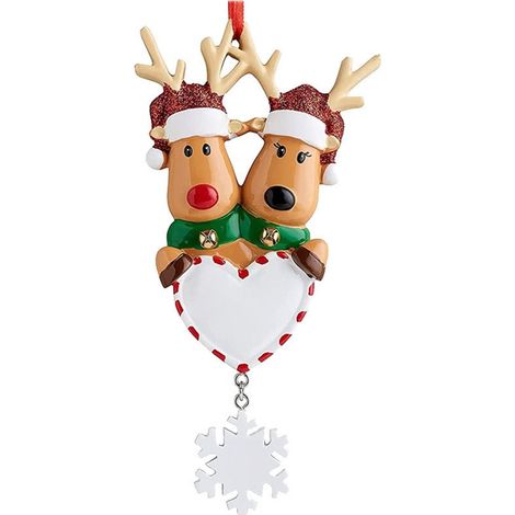 Ornement De Noël - En Résine - Pour Décoration Murale Porte Arbre - Blanc - Lot De 1 Pièce (1/5)