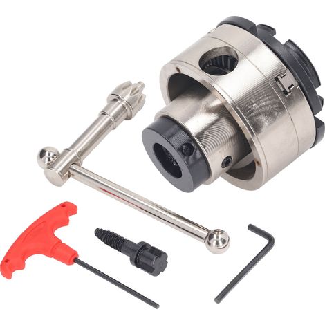 Mandrin de tour 95mm en acier allié, filetage 1IN X 8TPI et M33 X 3.5TPI, 4 mors mini pour tour à bois, compatible rectifieuses et fraiseuses (1/5)