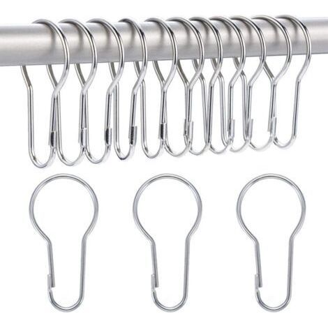 40 Pack Shower Curtain Rings Hanging Hooks for Sorting and Organizing (1/5)