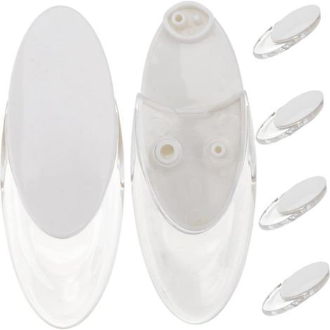 9 cm transparenter ovaler Griff, 8er-Pack beschwerter Aufhängungsgriff, Vorhangzugperlen-Zugkordelzubehör (1/5)
